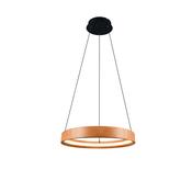 Lynwood - Black LED Pendant with Wooden Shade image