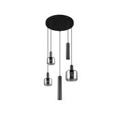 Trio 364130532 Mataro - Matt Black 5 Light Cluster Pendant