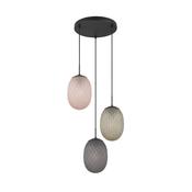 Trio 364230317 Facette - Matt Black 3 Light Cluster Pendant