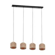 Trio 366800436 Smilla - Black over Island Fitting with Natural