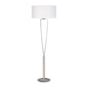 Paris II - Matt Nickel Floor Lamp with White Shade image