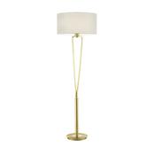 Paris II - Matt Brass Floor Lamp with White Shade image