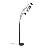 Trio 412400532 Marley - Matt Black 5 Light Floor Lamp
