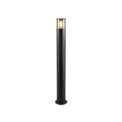 Hoosic - Matt Black Bollard with Smoked Diffuser image