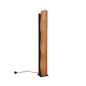 Trio 463300330 Karuni - Wooden &amp; Black Floor Lamp