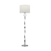 Nandor - Matt Nickel LED Floor Lamp with White Shade image