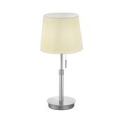 Trio 509100107 Lyon - Matt Nickel Table Lamp with White Shade