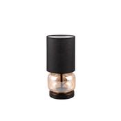 Trio 517800113 Elio - Amber Glass &amp; Black Table Lamp