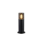 Hoosic - Matt Black Bollard with Smoked Diffuser image