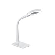 Trio 527290101 Lupo - White LED Desk Lamp with Magnification