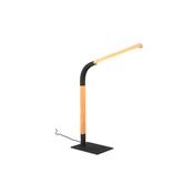 Trio 545210132 Norris - Wooden &amp; Black LED Desk Lamp