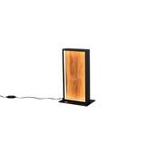 Trio 555510130 Kalea - Black LED Table Lamp with Natural Wood image