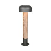 Trio 562560135 Fraser - Anthracite &amp; Wood Imitation Post IP54