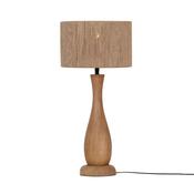 Trio 567200130 Toba - Wood Table Lamp with Natural Jute