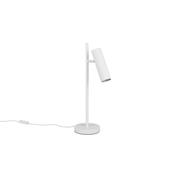 Trio 567700131 Soka - Matt White Ribbed Desk Lamp