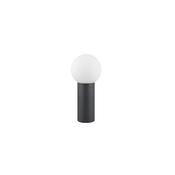 Mures - Anthracite Post with White Glass IP44 image
