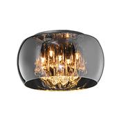 Trio 611210506 Vapore - Mirrored Smoked Glass Ceiling Lamp