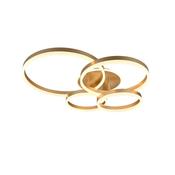 Trio 632210479 Drake - Gold CCT Semi Flush with Remote Control