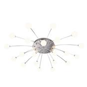 Bullet - Matt Nickel LED Ceiling Lamp with White Glass image
