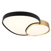 Rise - Black &amp; Gold CCT Ceiling Lamp with Remote Control image
