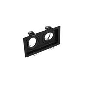 Trio 651600232 Kenai - Adjustable Black Twin Recessed Downlight