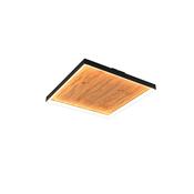 Kalea - Black LED Flush with Natural Wood image