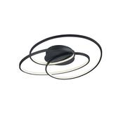 Gale - Matt Black LED Ceiling Lamp ∅ 60 cm image