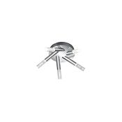 Trio 682410506 Bolsa - Chrome 5 Light LED Semi Flush  image