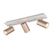 Trio 802400365 Marley - Warm Grey &amp; Coffee 3 Spotlights