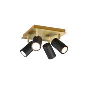 Marley - Matt Black &amp; Gold 4 Spotlights image