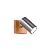 Trio 812400107 Marley - Wooden &amp; Matt Nickel Spot Light