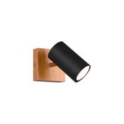 Trio 812400132 Marley - Wooden &amp; Matt Black Spot Light