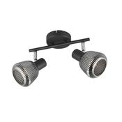 Trio 862800232 Tarifa - Black 2 Spotlights with Glass