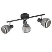 Trio 862800332 Tarifa - Black 3 Spotlights with Glass