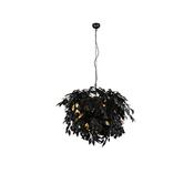 Trio R10464032 Leavy - Matt Black 4 Light Pendant image