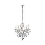 Trio R1107-00 Lüster - Chrome 5 Light Chandelier with Crystal image