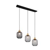 Trio R30563032 Calimero - Black 3 Light over Island Fitting image