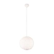 Trio R31581001 Furry - White Pendant with White Fluffy