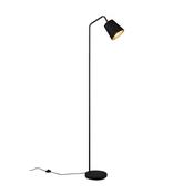 Trio R41721032 Buddy - Black Floor Lamp with Black &amp; Gold Shade image