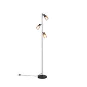 Trio R41783032 Cadiz - Matt Black 3 Light Floor Lamp image
