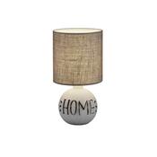 Trio R50651025 Esna - Grey Ceramic Table Lamp with Cappucino