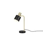 Trio R51041080 Adam - Black &amp; Gold Desk Lamp image