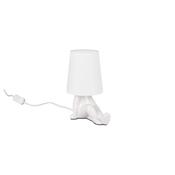 Trio R56531001 Huma - White Ceramic Table Lamp with White Shade image