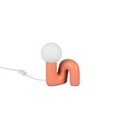 Trio R56821040 Quinn - Apricot Table Lamp with White Glass image