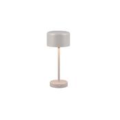 Trio R59151177 Jeff - Rechargeable Grey LED Table Lamp with USB