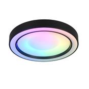 Trio R65091432 Arco - White &amp; Black RGBW Flush with Remote image