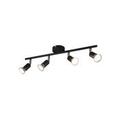 Trio R80914032 Paris - Black 4 Spotlights