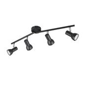 Trio R81794032 Cantar - Matt Black &amp; Chrome 4 Spotlights