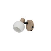 Trio R86371743 Boba - Warm Beige Spotlight with White Glass
