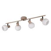 Trio R86374043 Boba - Warm Beige 4 Spotlights with White Glass